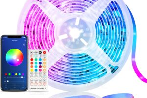Produktbild von Smart LED Strip Lights 5M Works with Alexa Google Home, Maxcio WiFi Music Sync LED Light Strips with IR Remote, SmartLife APP Control, Timer & Schedule, Color Changing RGB LED Strip for Party Kitchen