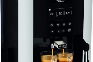 Produktbild von KRUPS Arabica Digital EA817840 Automatic Coffee Machine, Bean to Cup, Espresso, Cappuccino, Silver [Energy Class A+]