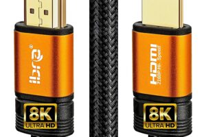 Produktbild von 8K HDMI Cable 0.75M HDMI Lead-Ultra High-Speed 48Gbps HDMI 2.1 Cord 8K@60Hz 4K@120Hz Support Fire TV, Ethernet, Audio Return, Video UHD 4320p, HD 1080p, 3D, Xbox PlayStation PS3 PS4 PC – IBRA ORANGE