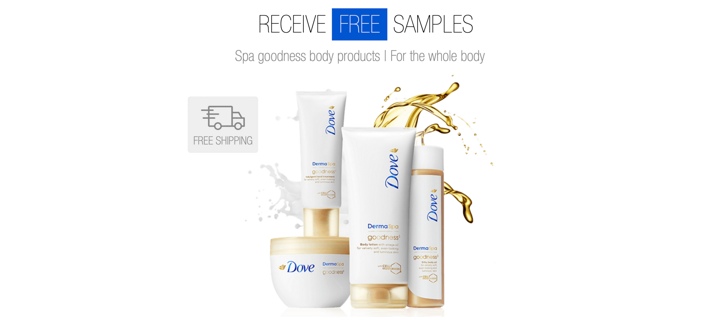 Produktbild von Dove Spa goodness body products – Free Sample