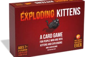 Bild von Original Edition by Exploding Kittens – Card Games for Adults Teens & Kids – Fun Family Games – A Russian Roulette Card Game, Multicolor