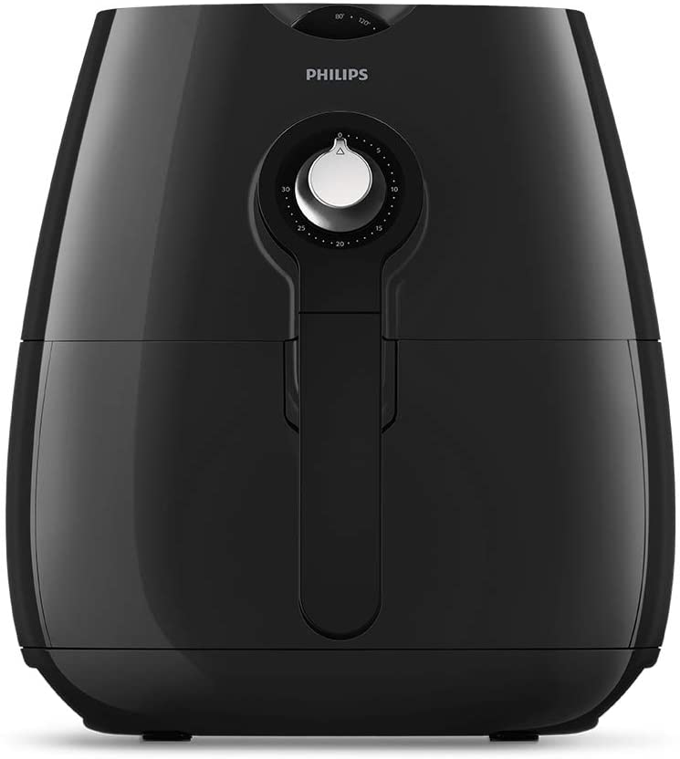 Bild von Philips Essential Air Fryer with Rapid Air Technology for Healthy Cooking, 90 Percent Less Oil, 800 g Capacity, 30 Minutes Timer Up to 200 Degree Celsius Temperature Control, 1425 W, Black – HD9218/51