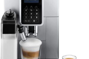 Bild von De’Longhi Dinamica, Fully Automatic Bean to Cup Coffee Machine, Cappuccino, Espresso Coffee Maker, ECAM 350.75.S, Silver