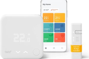 Produktbild von tado° Wired Smart Thermostat Starter Kit V3+ The Smart Thermostat Gives You Full Control Over Your Heating From Anywhere, Save Energy, Easy DIY Installation, Works With Amazon Alexa, Siri, and Google