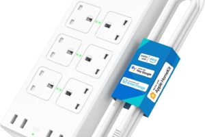 Bild von meross WIFI Power Strip, 6 AC Outlets 4 USB Ports Extension Lead, Compatible with Apple Homekit SmartThings Alexa Google Home, Voice/Remote Control Surge Protector with USB, 2.4GHz, 6ft Cord Long