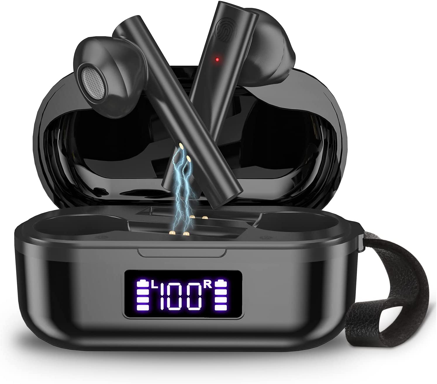 Bild von DIAYUBU Wireless Earbuds, Bluetooth 5.0 In-Ear Headphones with Microphone HiFi Stereo Noise Cancelling Earphones with Wireless Charging Case, Waterproof Earphones for Workout Sports