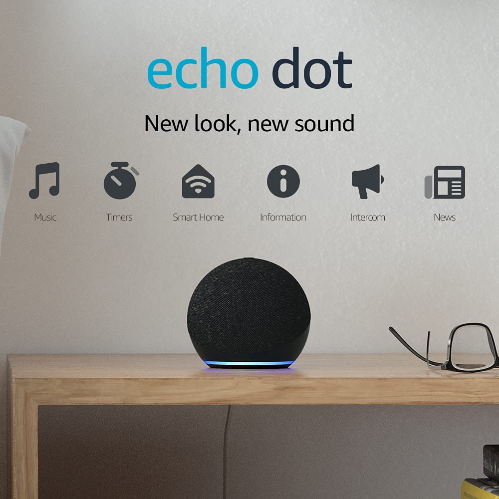 Bild von Echo Dot (4th generation) | Smart Bluetooth Speaker with full sound and Alexa | Charcoal