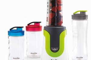 Bild von Breville Blend Active Personal Blender & Smoothie Maker | ColourMix Family | 4 x Portable Blending Bottles (600 ml | 300 ml) | 300 W [VBL240]