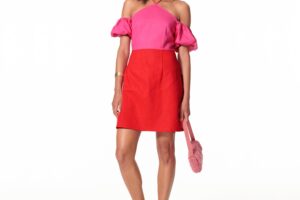 Bild von Never Fully Dressed Red And Pink Rocco Dress
