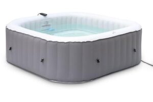 Produktbild von Alice’s Garden – Square inflatable hot tub MSpa – FJORD 6 grey – Ø185cm square spa 6-person, PVC,