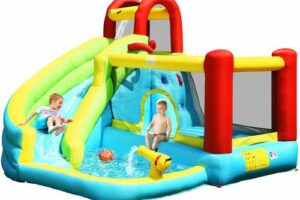 Produktbild von Inflatable Bouncy Castle Water Park Kids Bounce House Outdoor Water Slides Pool