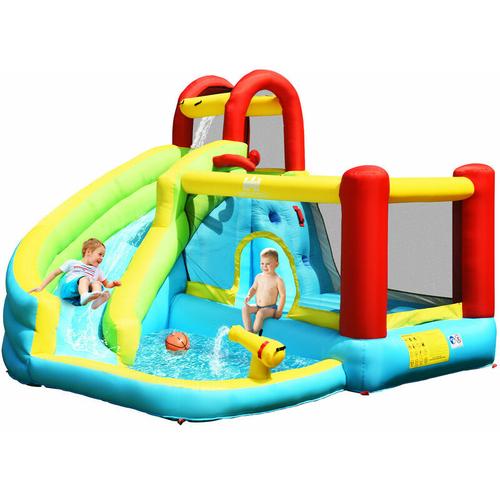 Bild von Inflatable Bouncy Castle Water Park Kids Bounce House Outdoor Water Slides Pool