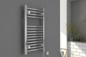 Bild von Bergen Straight Electric Heated Towel Rail 150W – 700x400mm – Chrome – please select – Warmehaus