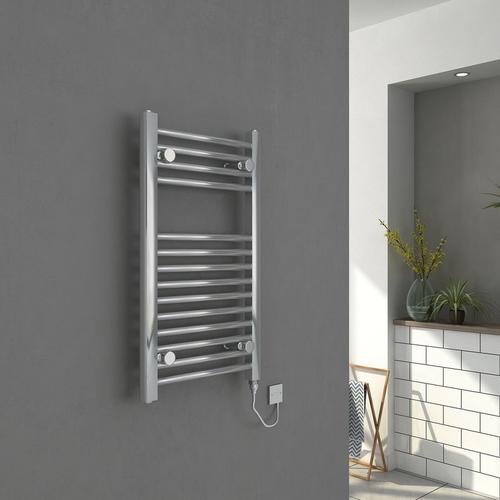 Bild von Bergen Straight Electric Heated Towel Rail 150W – 700x400mm – Chrome – please select – Warmehaus