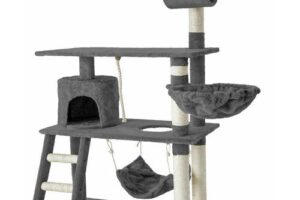 Bild von Cat tree scratching post Marcel – cat scratching post, cat tower, scratching post – grey