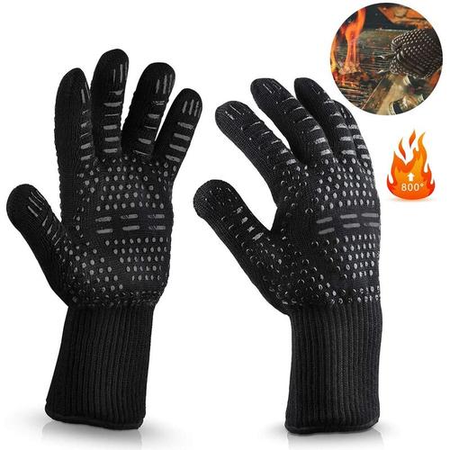Bild von Barbecue gloves, oven gloves, barbecue up to 800 ° C, universal heat resistant gloves, cooking