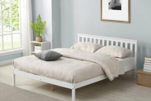 Bild von Cherry Tree Furniture Linnelle FSC Certified Solid Wood Bed Frame in White UK King – White