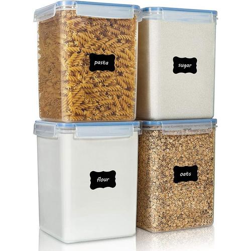 Bild von Briday – Large Food Storage Containers 5.2L / 176oz, 4 Pieces bpa Free Plastic Airtight Food