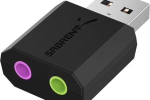 Produktbild von Sabrent USB External Stereo Sound Adapter for Windows and Mac. Plug and play No drivers Needed. (AU-MMSA)