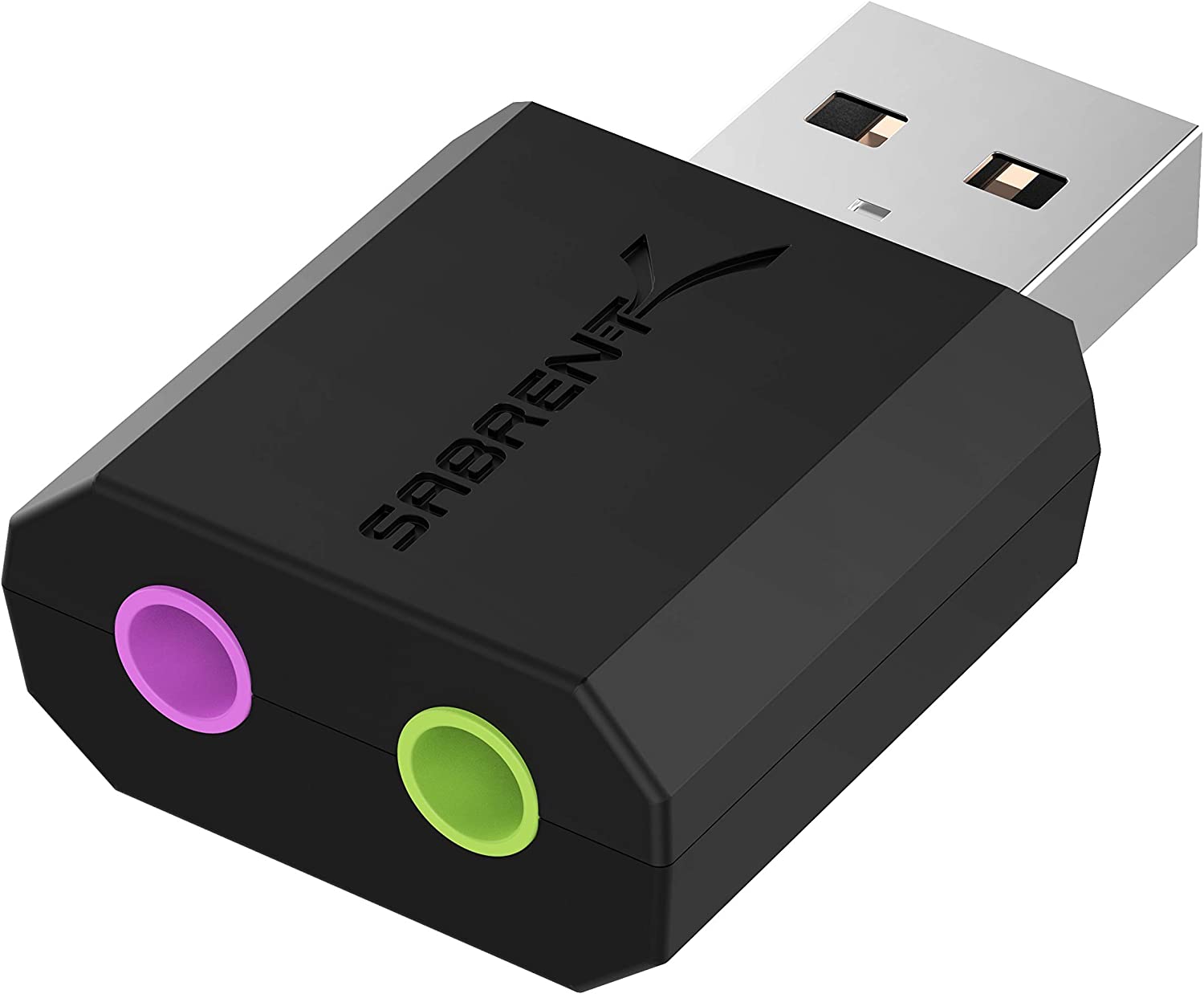 Bild von Sabrent USB External Stereo Sound Adapter for Windows and Mac. Plug and play No drivers Needed. (AU-MMSA)