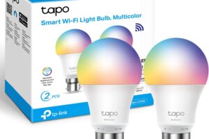 Produktbild von TP-Link Tapo Smart Bulb, Smart Wi-Fi LED Light, B22, 8.7W, Energy saving, Works with Amazon Alexa and Google Home, Colour-Changeable, No Hub Required Tapo L530B(2-pack)[Energy Class F]