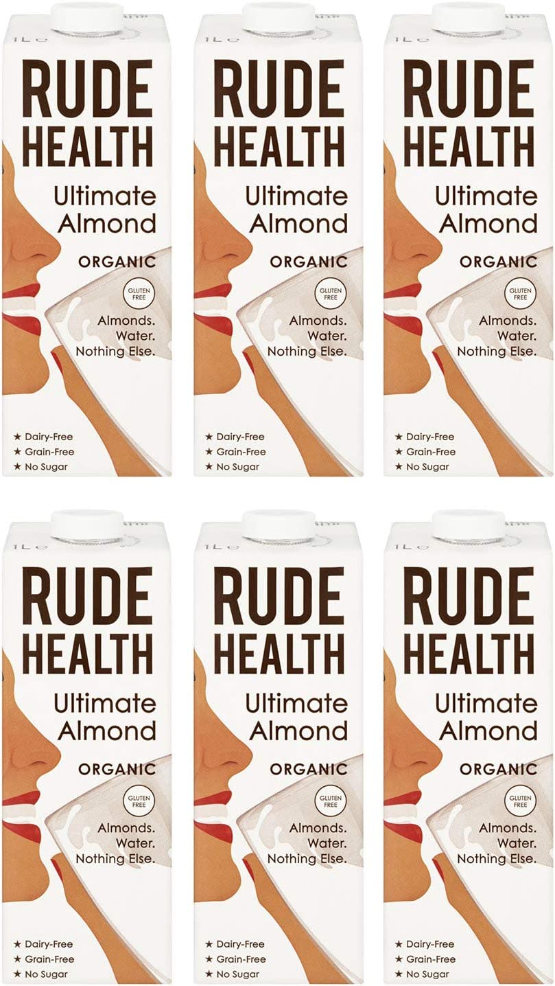 Bild von Rude Health Organic Ultimate Almond Drink, 1 Litre (Pack of 6)