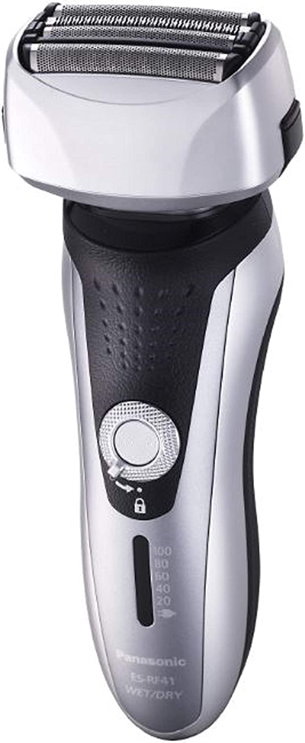 Bild von Panasonic Premium ES-RF31 Wet and Dry 4-Blade Electric Shaver for Men with Flexible Pivoting Head, Silver (Pack of 1)