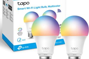 Produktbild von TP-Link Tapo Smart Bulb, Smart WiFi LED Light, E27, 8.7W, Works with Amazon Alexa(Echo and Echo Dot), Google Home, Colour-Changeable, No Hub Required – Tapo L530E(2-pack)[Energy Class F]