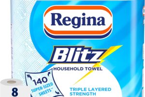 Bild von Regina Blitz Household Towel, 8 Rolls, 560 Super-Sized Sheets, Triple Layered Strength