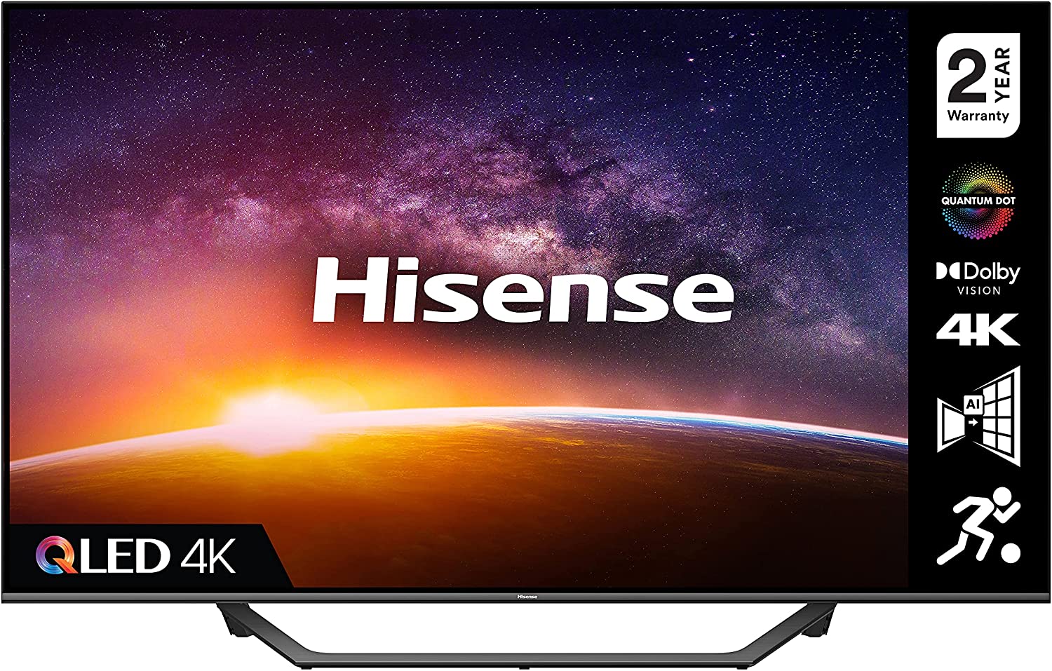 Bild von HISENSE 50A7GQTUK QLED Series 50-inch 4K UHD Dolby Vision HDR Smart TV 60Hz Refresh Rate with YouTube, Netflix, Freeview Play and Alexa Built-in, and Bluetooth, TUV Certificated (2021 NEW) [Energy Class G]