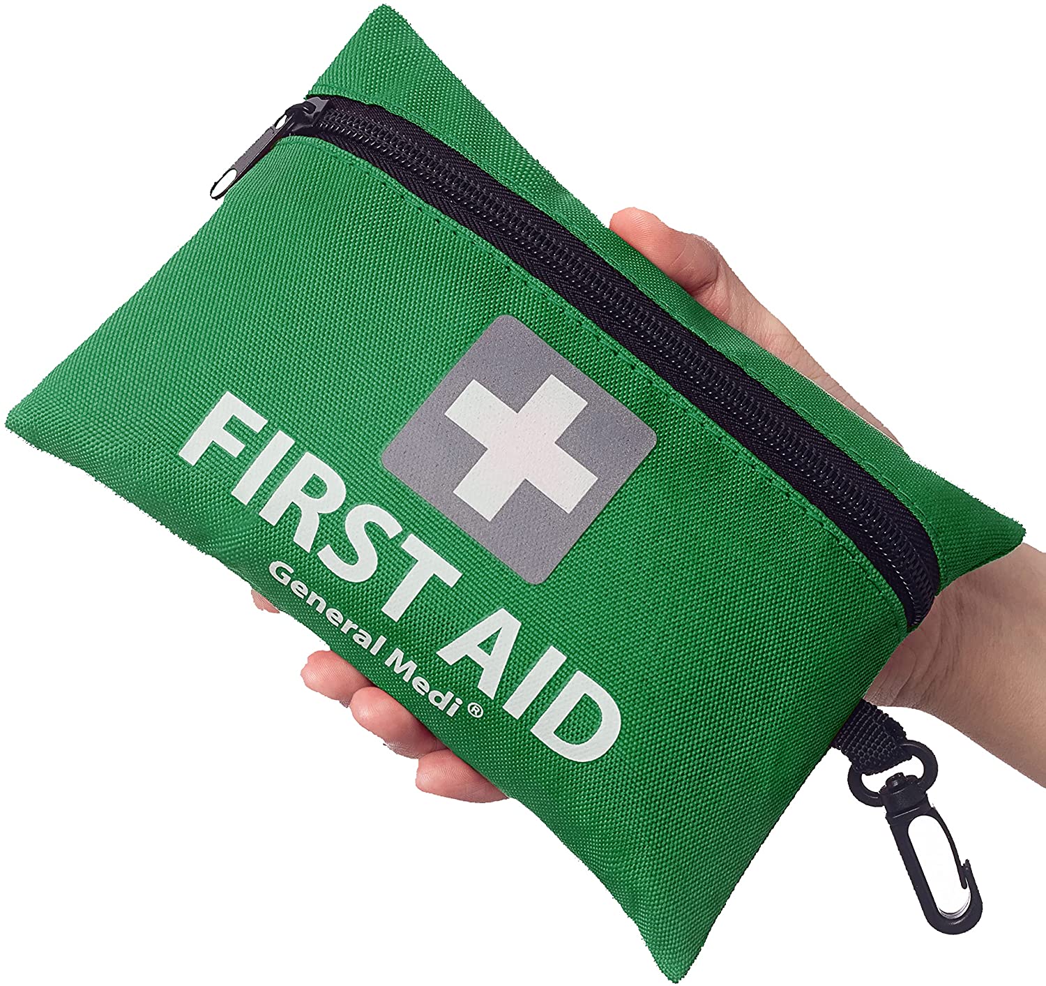 Bild von Mini First Aid Kit, 92 Pieces Small First Aid Kit – Includes Emergency Foil Blanket, Scissors for Travel, Home, Office, Vehicle, Camping, Workplace & Outdoor (Green)