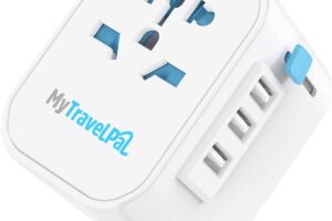 Bild von Worldwide Travel Adapter with USB | The Safest & Most Powerful All In One Travel Adaptor | MyTravelPal® Pro Universal Travel Adapter Worldwide | International World Charger | Multi Travel Plug Adapter