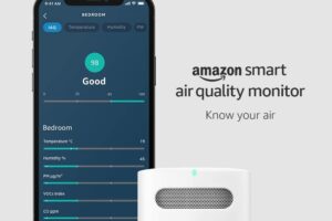 Produktbild von Amazon Smart Air Quality Monitor | Know your air, Works with Alexa, Certified for Humans device