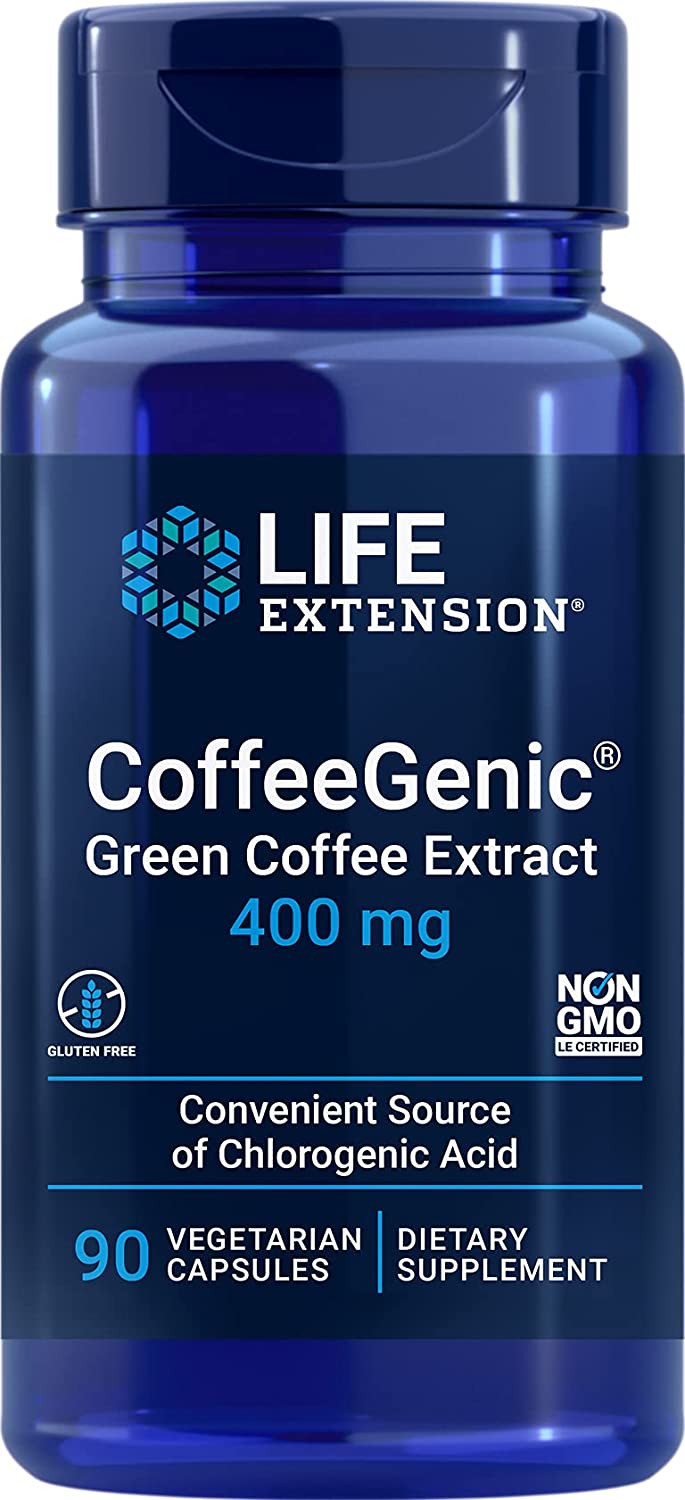 Bild von Life Extension CoffeeGenic, Green Coffee Extract, 400 mg, 90 vcaps