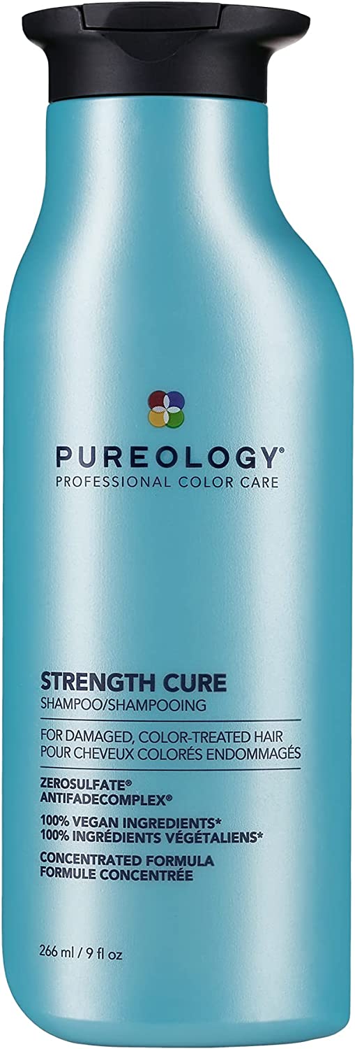 Bild von Pureology | Strength Cure | Strengthening Shampoo | For Damaged, Colour Treated Hair | Vegan | 266ml