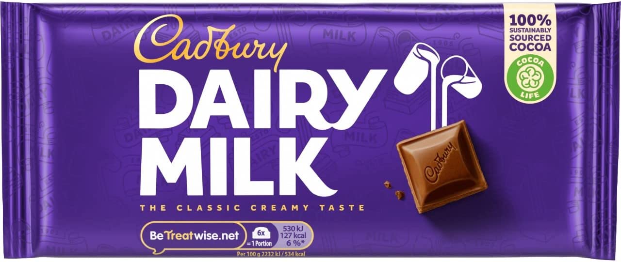 Bild von Cadbury Dairy Milk Chocolate Bar, 95 g,Pack of 1