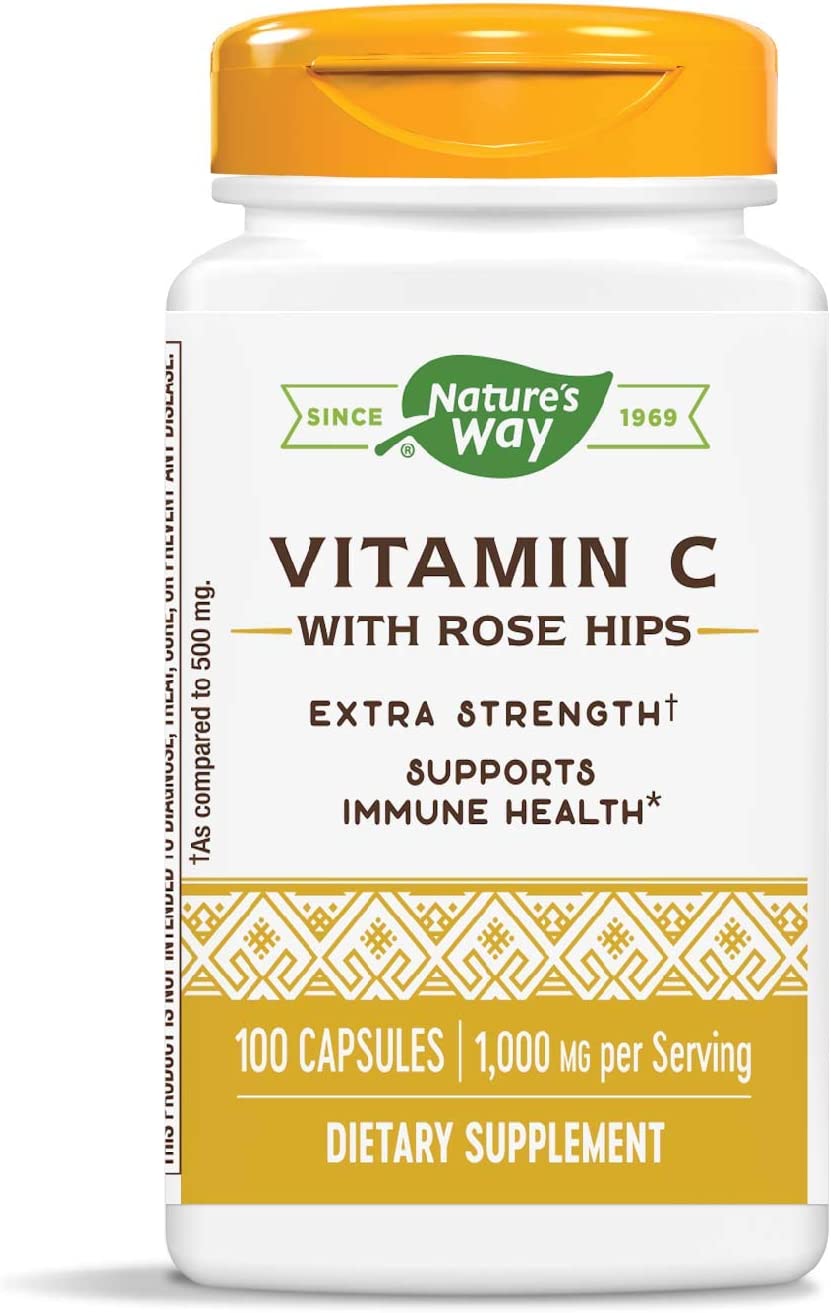Bild von Nature’s Way Vitamin C 1000 with Rose Hips, 100 Capsules