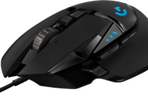 Bild von Logitech G502 HERO High Performance Wired Gaming Mouse, HERO 25K Sensor, 25,600 DPI, RGB, Adjustable Weights, 11 Programmable Buttons, On-Board Memory, PC/Mac – Black