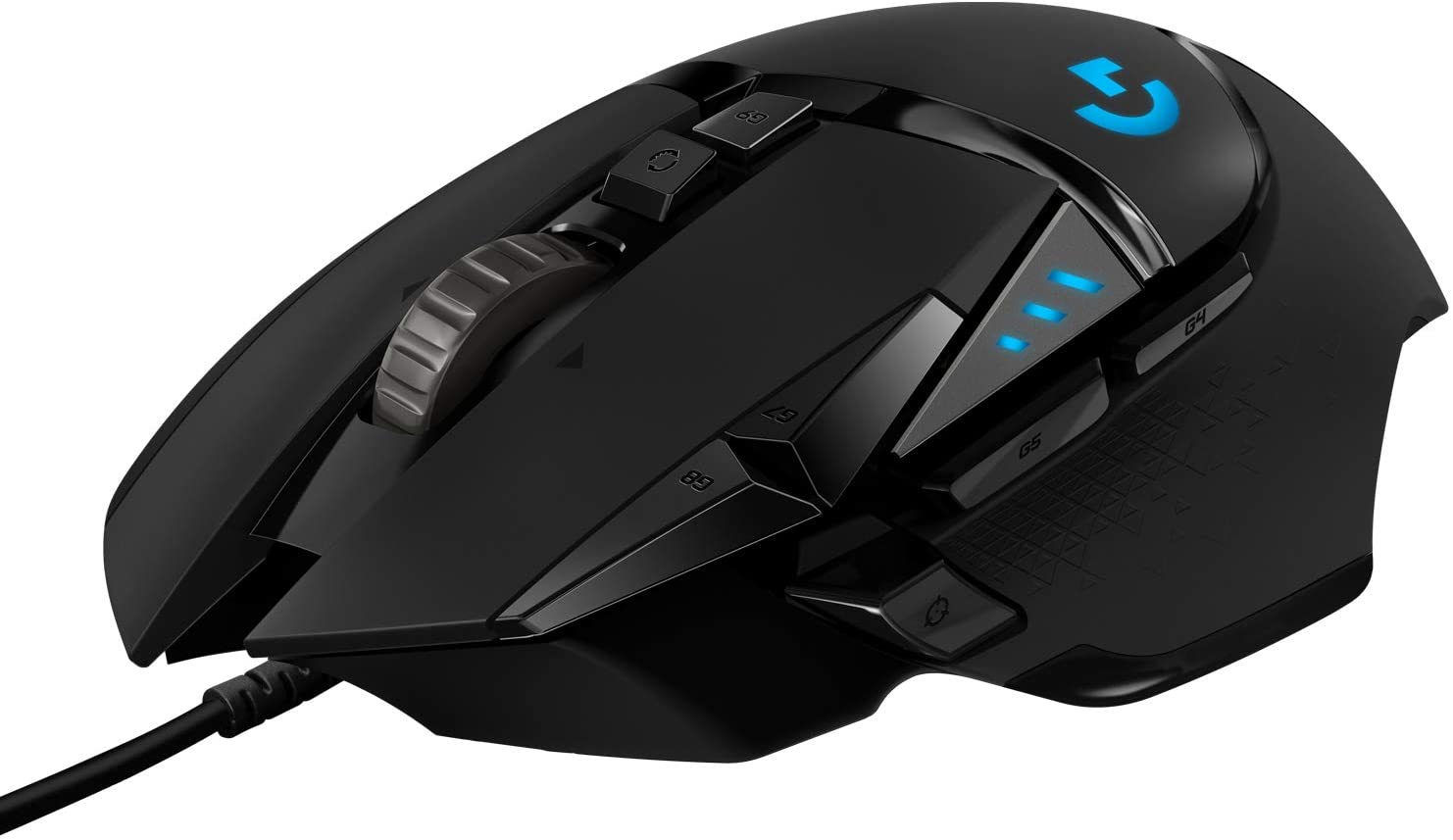 Bild von Logitech G502 HERO High Performance Wired Gaming Mouse, HERO 25K Sensor, 25,600 DPI, RGB, Adjustable Weights, 11 Programmable Buttons, On-Board Memory, PC/Mac – Black