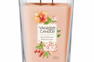 Bild von Yankee Candle – Elevation Candles Large: Rose Hibiscus 552g  for Men and Women