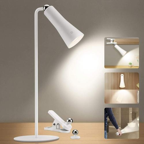 Bild von Desk Lamp, Reading Lamp 3W LED USB Touch Control 3 Color Modes Eye Protection With Clip, Suction