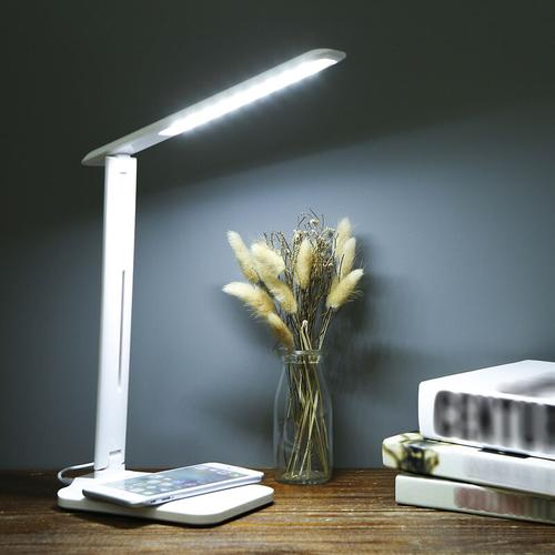 Bild von LED Desk Lamp with Wireless Charging USB Charging Port Night Light Touching Control 3 Lighting