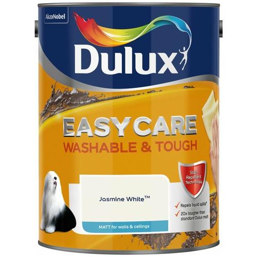 Bild von Dulux Valentine – Dulux Easycare Washable & Tough Matt Emulsion Paint – 5L – Jasmine White