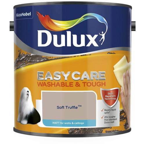 Bild von Dulux Valentine – Dulux Easycare Washable & Tough Matt Emulsion Paint – 2.5L – Soft Truffle – Soft