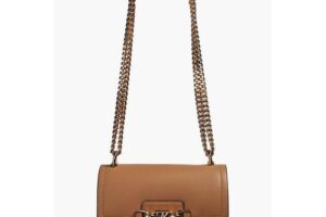 Bild von Color-block Leather Shoulder Bag – Natural – MICHAEL Michael Kors Shoulder Bags