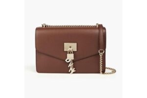 Produktbild von Pebbled-leather Shoulder Bag – Brown – DKNY Shoulder Bags