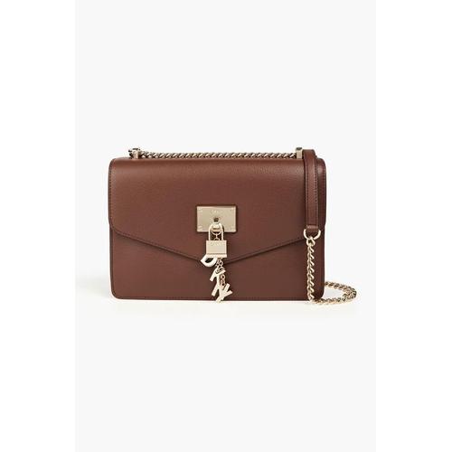 Bild von Pebbled-leather Shoulder Bag – Brown – DKNY Shoulder Bags