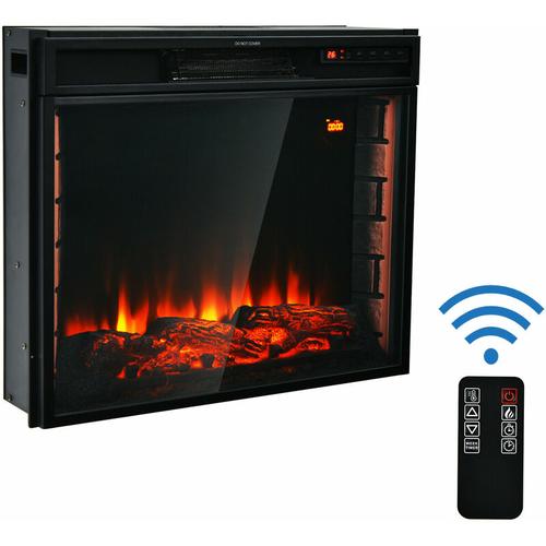 Bild von Gymax – Recessed Electric Fireplace Adjustable 1000W/2000W Fireplace Heater Dual Control