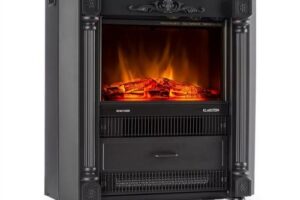 Bild von Grenoble Electric Fireplace Heater 1850W Black – Black – Klarstein