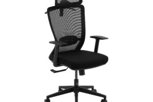 Bild von Fromm & Starck Office Chair – mesh back – headrest – 50 x 50 cm seat – up to 150 kg – black STAR_SEAT_40
